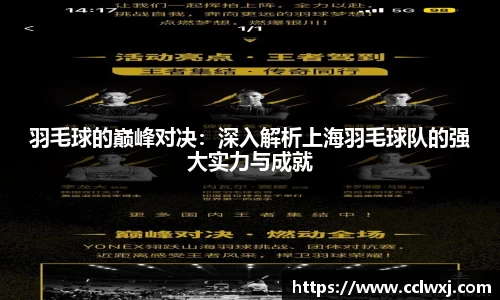 羽毛球的巅峰对决：深入解析上海羽毛球队的强大实力与成就